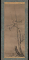 Ink Plum, Byōsen Myōshitsu (Japanese, active ca. 1450–75), Pair of hanging scrolls; ink on paper, Japan