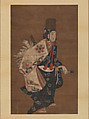 Dancer with a Sword, Unidentified Artist, Hanging scroll; ink and color on paper, Japan