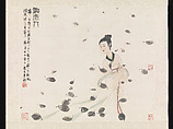 Lady of the Xiang, Fu Baoshi (Chinese, 1904–1965), Hanging scroll; ink and color on paper, China