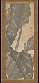 Banana Leaves, Itō Jakuchū 伊藤若冲 (Japanese, 1716–1800), Hanging scroll; ink on paper, Japan