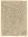 Dancing Ganesha Surrounded by Subsidiary Manifestations, Tuvdun  Mongolian, Ink on paper, Mongolia