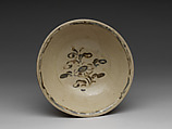 Bowl with iron-brown floral décor, Stoneware with iron-underglaze floral décor, Vietnam, Hong River region