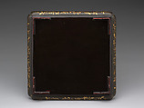 Square Tray, Lacquer with lacquer, litharge and gold painting, Japan (Ryūkyū Islands)