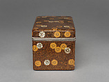 Tea utensil box (chabako), Mother-of-pearl and makie, Japan