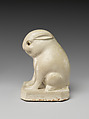 Rabbit, Porcelain with white and brown glazes, China