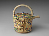 Water pitcher (Mizutsugi), Earthenware with polychrome glaze, Japan