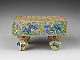 Chess board, Earthenware with polychrome glaze (Ko-Kiyomizu ware), Japan