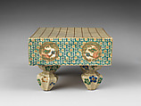 Chess board, Earthenware with polychrome glaze (Ko-Kiyomizu ware), Japan