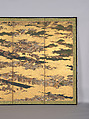 57.156.4, panel 1, 2 The Rebellions of the Hōgen and Heiji Eras, Pair of six-panel folding screens; ink, color, gold, and gold leaf on paper, Japan