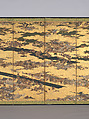 57.156.4, panel 2, 3 The Rebellions of the Hōgen and Heiji Eras, Pair of six-panel folding screens; ink, color, gold, and gold leaf on paper, Japan