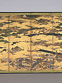 57.156.4, panel 4, 5 The Rebellions of the Hōgen and Heiji Eras, Pair of six-panel folding screens; ink, color, gold, and gold leaf on paper, Japan