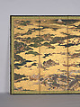 57.156.4, panel 5, 6 The Rebellions of the Hōgen and Heiji Eras, Pair of six-panel folding screens; ink, color, gold, and gold leaf on paper, Japan