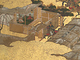 The Rebellions of the Hōgen and Heiji Eras, Pair of six-panel folding screens; ink, color, gold, and gold leaf on paper, Japan