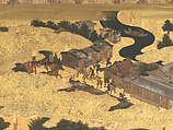 The Rebellions of the Hōgen and Heiji Eras, Pair of six-panel folding screens; ink, color, gold, and gold leaf on paper, Japan