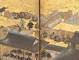 The Rebellions of the Hōgen and Heiji Eras, Pair of six-panel folding screens; ink, color, gold, and gold leaf on paper, Japan