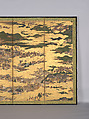 57.156.5, panel 1, 2 The Rebellions of the Hōgen and Heiji Eras, Pair of six-panel folding screens; ink, color, gold, and gold leaf on paper, Japan
