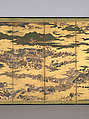 57.156.5, panel 2, 3 The Rebellions of the Hōgen and Heiji Eras, Pair of six-panel folding screens; ink, color, gold, and gold leaf on paper, Japan
