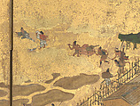 The Rebellions of the Hōgen and Heiji Eras, Pair of six-panel folding screens; ink, color, gold, and gold leaf on paper, Japan