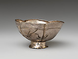 Cup with Plum and Crescent Moon, Silver with repoussé decoration and gilding, China