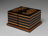 Set of ten writing boxes with seasonal designs, Uematsu Hōbi (Japanese, 1872–1933), Lacquered wood with gold, silver takamaki-e, hiramaki-e, togidashimaki-e, cut-out gold and silver application, Japan