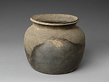 Jar with short neck, Stoneware, Korea
