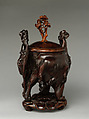 Incense burner, Rootwood, boxwood, and rosewood, China