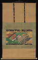 “Trees Encoiled in Vines of Ivy” (Yadorigi), Studio of Tawaraya Sōtatsu (Japanese, ca. 1570–ca. 1640), Hanging scroll; ink, color, and gold on paper, Japan
