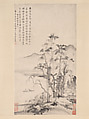 Lone fisherman on a boat, Mao Qiling (Chinese, 1623–1716), Hanging scroll; ink on paper, China