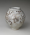 Jar decorated with dragons, Porcelain with underglaze iron-brown design, Korea
