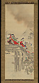 Lady Iga, Kikuchi Yōsai 菊池容斎 (Japanese, 1788–1878), Hanging scroll; ink and color on silk, Japan