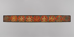 Pair of Manuscript Covers with Buddhist Deities, Ink and color on wood, Nepal