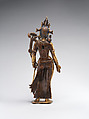 Tara, the Buddhist Savior, Gilt-copper alloy with color and gold paint, Nepal (Kathmandu Valley)