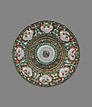 Dish for Ritual Offerings, Gilt silver, rock crystal, emeralds, rubies, sapphires, yellow quartz, garnets, spinels, coral, shell, amber, lapis lazuli, and semiprecious stones, Nepal