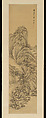 Landscapes after old masters, Dai Xi (Chinese, 1801–1860), Set of four hanging scrolls; ink on gold-flecked paper, China