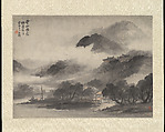 Rain and Clouds in Mountains, Wu Shixian (Chinese, died 1916), Hanging scroll; ink and color on paper, China