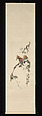 Woodpecker, Gao Qifeng (Chinese, 1889–1933), Hanging scroll; ink and color on alum paper, China