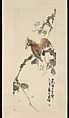 Woodpecker, Gao Qifeng (Chinese, 1889–1933), Hanging scroll; ink and color on alum paper, China