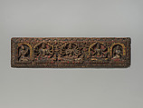 Pair of Buddhist Manuscript Covers, Polychrome and gold on wood, Nepal (Kathmandu Valley)