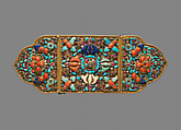Armlet for an Image with Crossed Vajras, Mercury, gilt silver, diamonds, rubies, emeralds, sapphires, pearls, lapis lazuli, coral, shell, and turquoise, Nepal