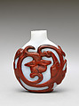 Snuff Bottle, Peking glass, China