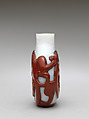 Snuff Bottle, Peking glass, China