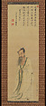 Portrait of Zhu Xi  朱熹像 (Shuki zō), Tani Bunchō 谷文晁 (Japanese, 1763–1840), Hanging scroll; ink and color on silk, Japan