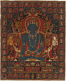 The Transcendent Buddha Akshobhya, Unidentified ; Newari working in Tibet, Distemper on cloth, Central Tibet