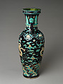 Temple vase with dragons and clouds, Porcelain with raised slip and enamels (Jingdezhen ware), China