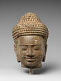 Head of a Buddha, Stone, Cambodia