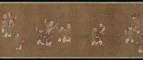 The Hundred Sons, Unidentified artist, Handscroll; ink and color on silk, China