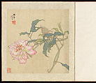 Flowers and Birds, Ren Yi (Ren Bonian) (Chinese, 1840–1896), Album of six leaves; ink and color on silk, China
