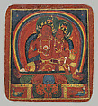 Initiation Card (Tsakalis): Amitabha, Opaque watercolor on paper, Tibet