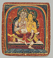 Initiation Card (Tsakalis): Maitreya, Opaque watercolor on paper, Tibet
