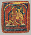 Initiation Card (Tsakalis): Nirvana Vishkambhin, Opaque watercolor on paper, Tibet